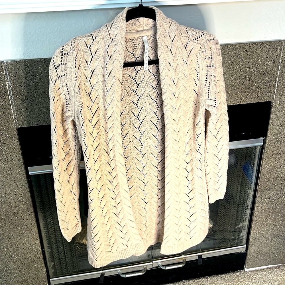 Boho tan Leo Nicole Sweater